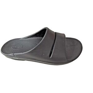 Oofos Ooahh Sport Comfort Recovery Slide Sandals Mens Size 12 Black